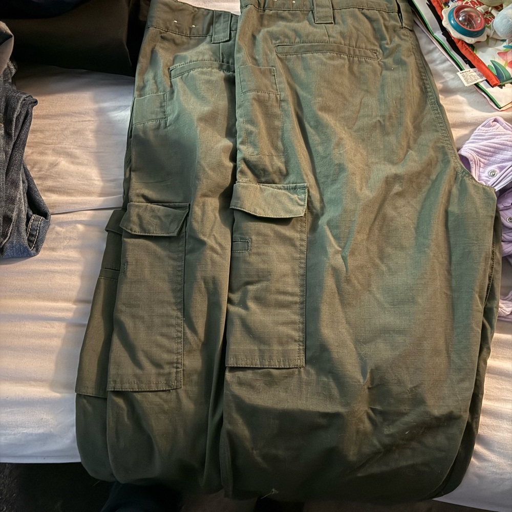 Propper OD Green and Black tactical pants.